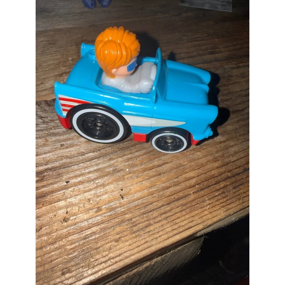 Fisher Price Little People Wheelies Blue Convertible Car GMJ25 Toddler Toy